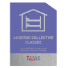 Plaque de Classement Auberge Collective Étoile | Plaques de Classement