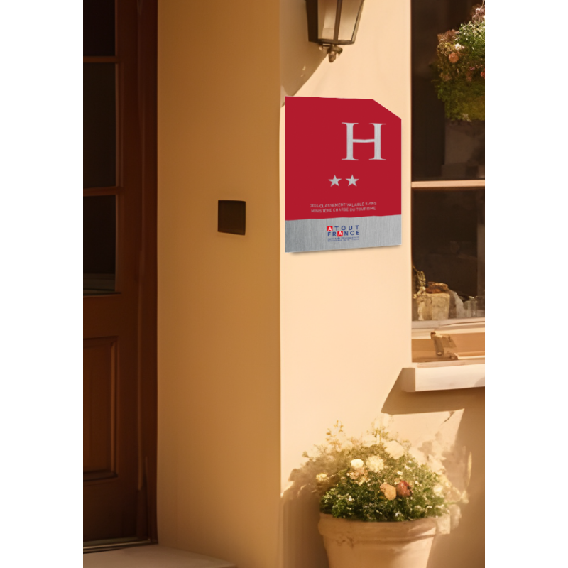 Plaque de Classement Étoiles pour Hôtel - Fixation Fournies| Plaques de Classement Plaque de Classement Étoiles pour Hôtel - Fixation Fournies| Plaques de Classement