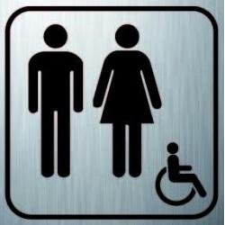 Logo Sanitaire Homme Femme Handicapé (PMR)