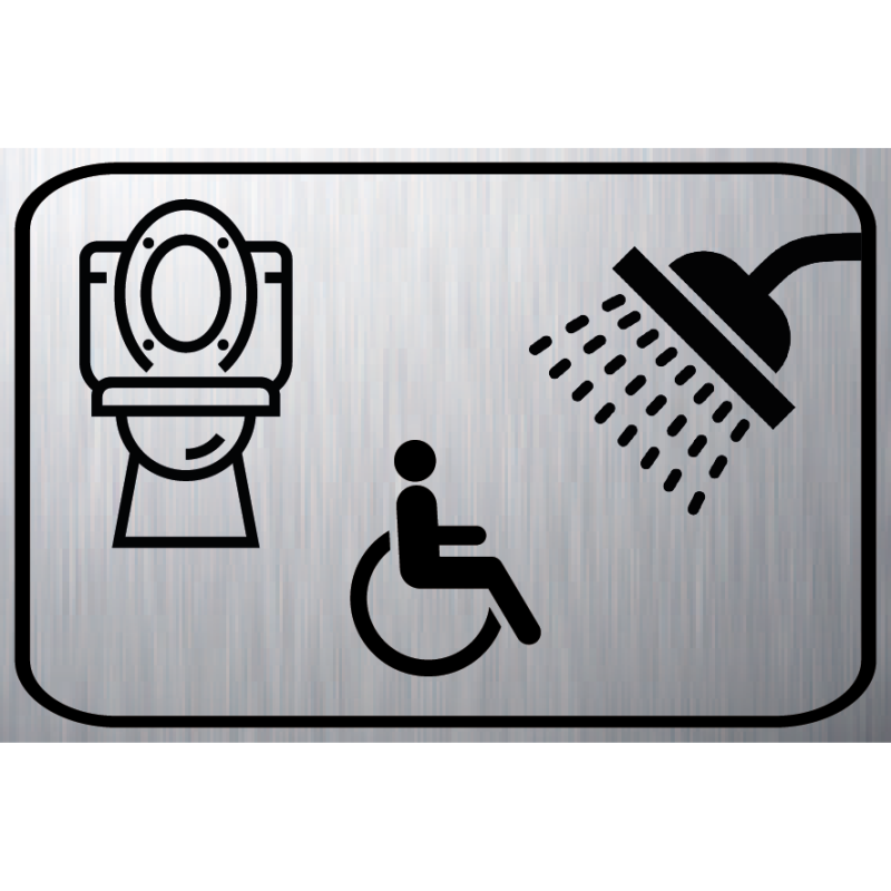 Logo Sanitaire WC DOUCHE Handicapé (PMR) Logo Sanitaire WC DOUCHE Handicapé (PMR)