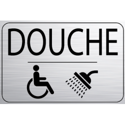 Logo Porte 150 x 100 mm Douche Handicapé (PMR)