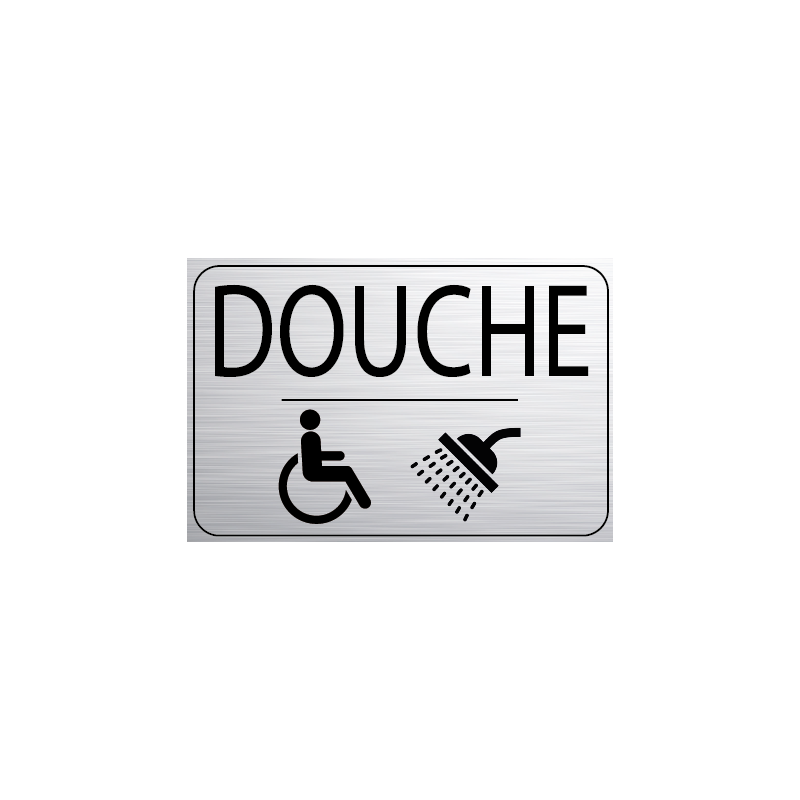 Logo Porte 150 x 100 mm Douche Handicapé (PMR) Logo Porte 150 x 100 mm Douche Handicapé (PMR)