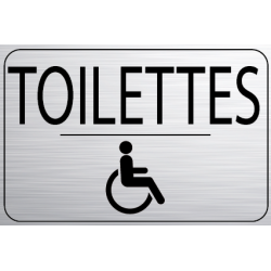 Logo Porte 150 x 100 mm Toilettes Handicapé (PMR)