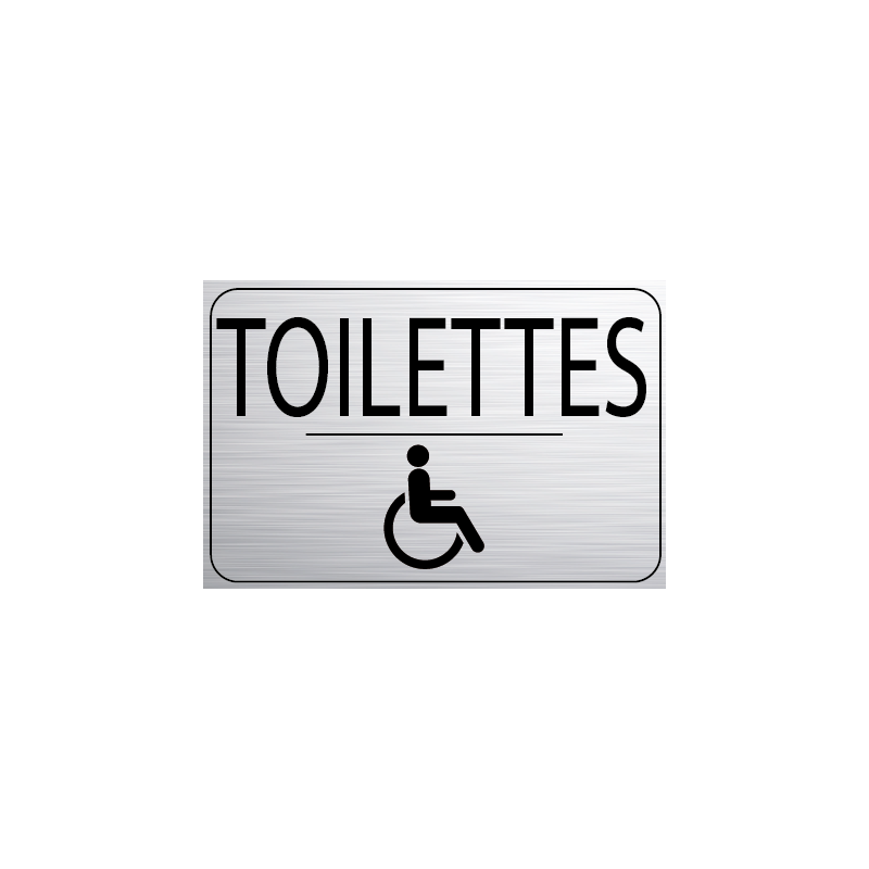 Logo Porte 150 x 100 mm Toilettes Handicapé (PMR) Logo Porte 150 x 100 mm Toilettes Handicapé (PMR)