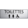 Logo Porte 300 x 100 mm Toilettes H F Handi (PMR)
