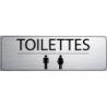 Logo Porte 300 x 100 mm Toilettes H F