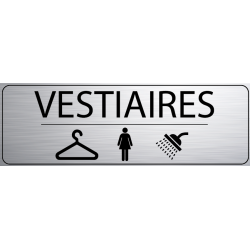 Logo Porte 300 x 100 mm Vestiaire Douche Femme