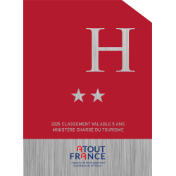 Plaque de Classement Étoiles pour Hôtel - Fixation Fournies| Plaques de Classement