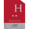 Plaque de Classement Étoiles pour Hôtel - Fixation Fournies| Plaques de Classement