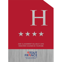 Plaque de Classement Étoiles pour Hôtel - Fixation Fournies| Plaques de Classement