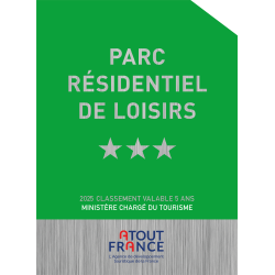 Plaque de Classement Parc Résidentiel de Loisirs PRL Étoile | Plaques de Classement